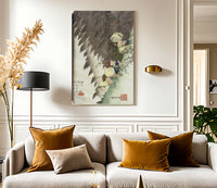 Travellers Surprised Bt Sudden Rain By Hiroshige Fine Art Print