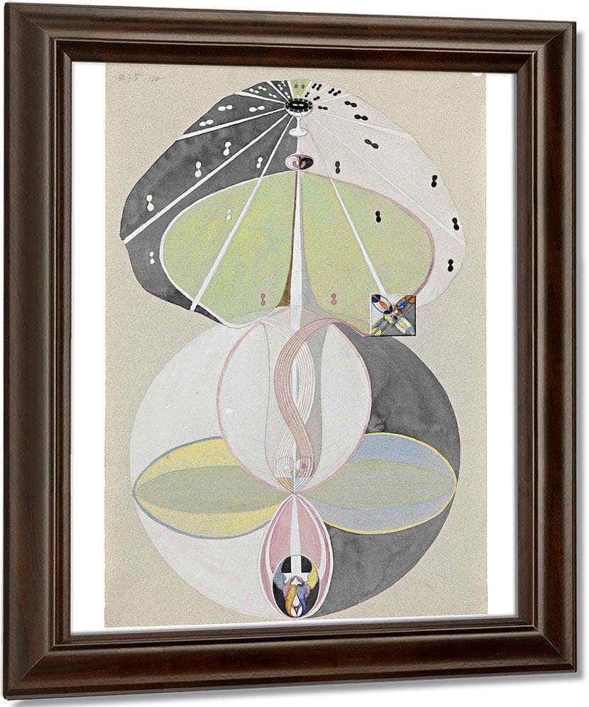 Tree Of Knowledge Series W No 5 By Hilma Af Klint Fine Art Print