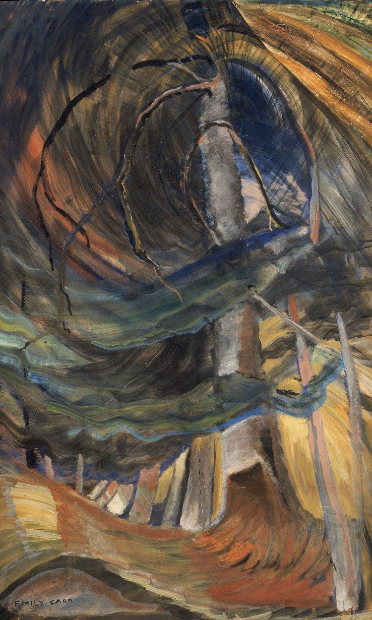 Tree Spiralling Upward 1933 By Emily Carr Fine Art Print