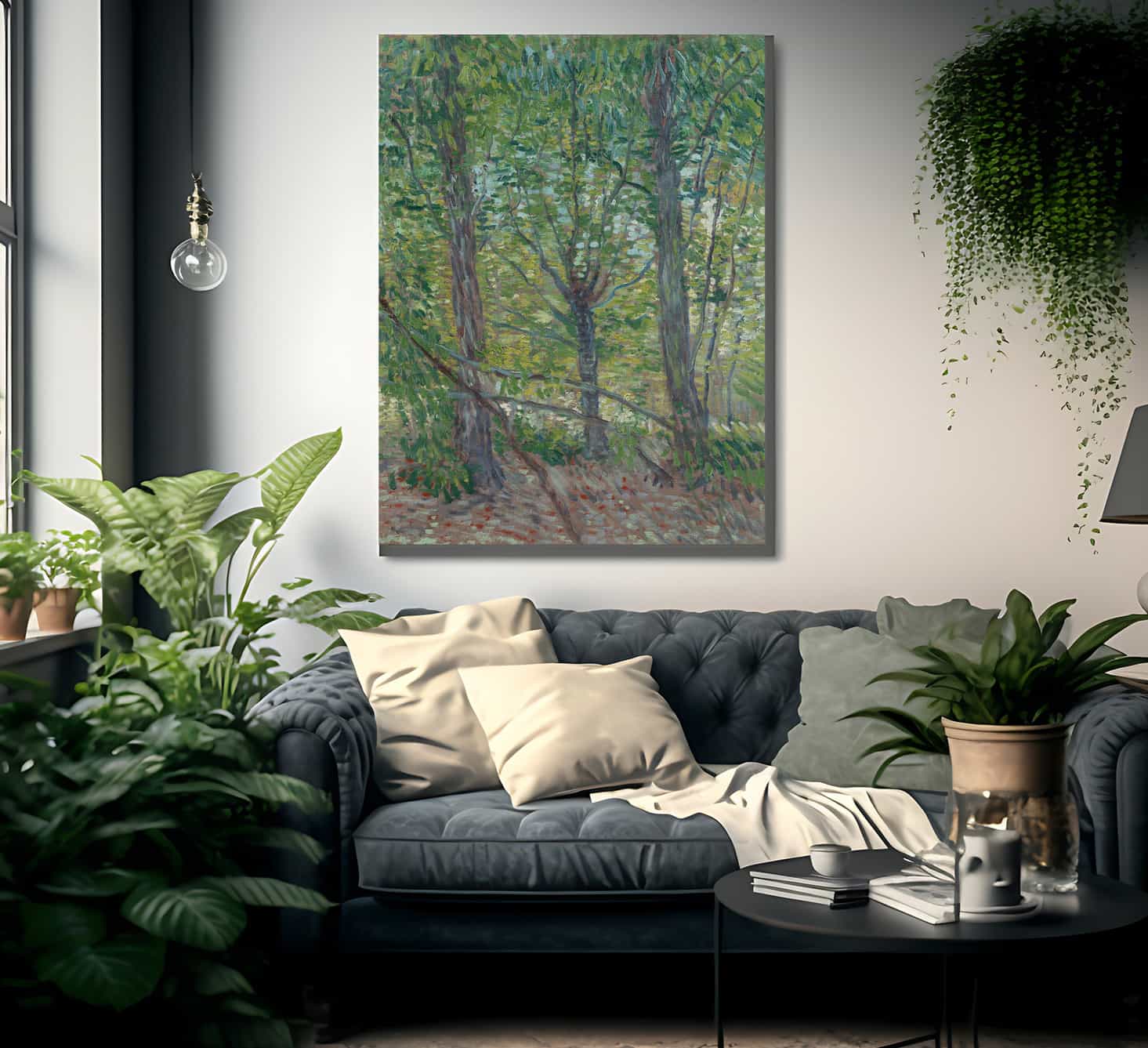Trees  2 By Vincent Van Gogh Fine Art Print