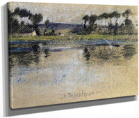 Trees Across The River By John Henry Twachtman Fine Art Print