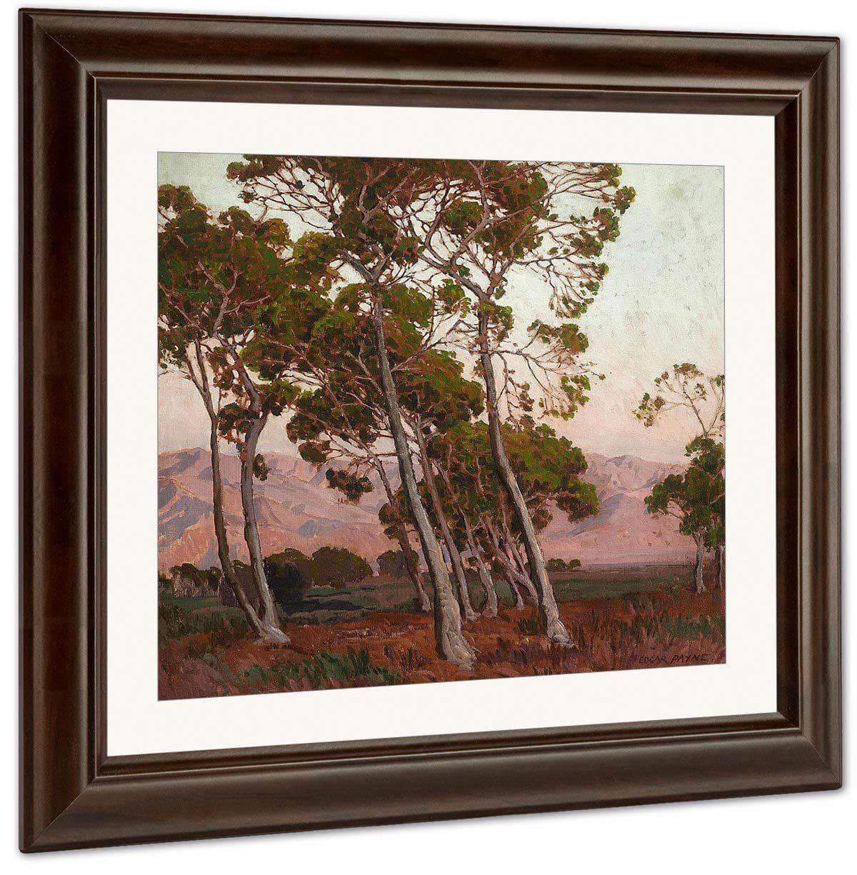 Trees Along The Foothills By Edgar Payne Fine Art Print