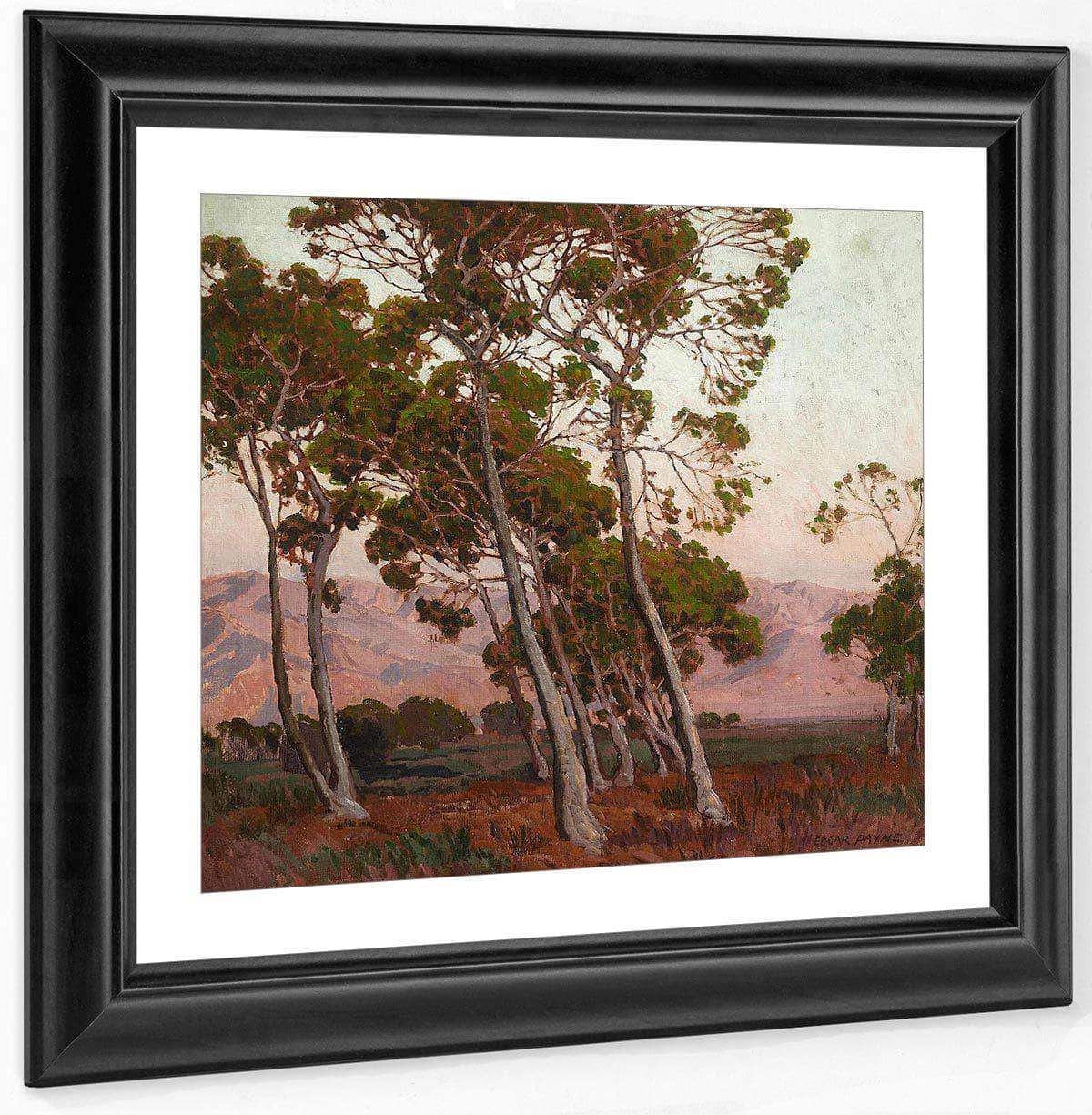 Trees Along The Foothills By Edgar Payne Fine Art Print