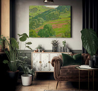 Trees Along The Foothills By William Wendt Fine Art Print