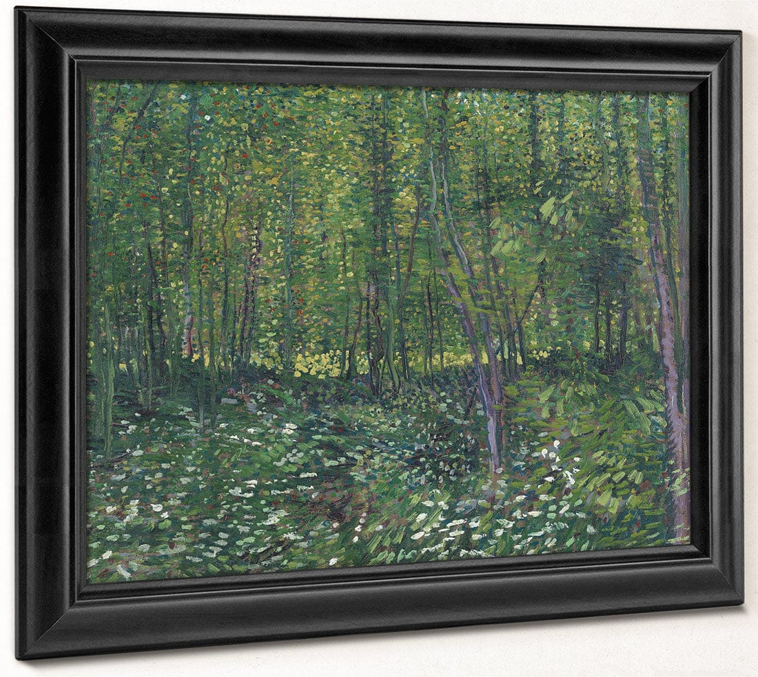 Trees And Undergrowth By Vincent Van Gogh Fine Art Print