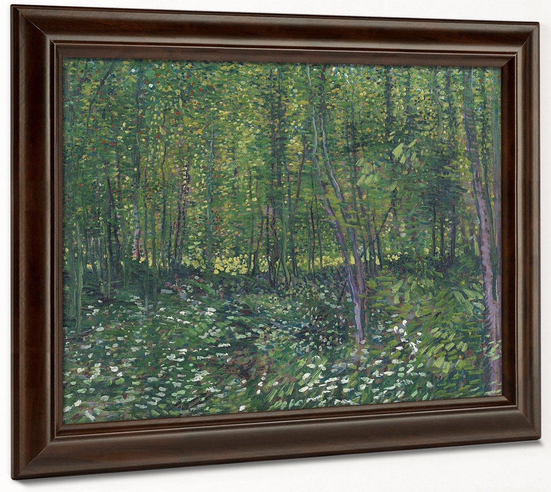 Trees And Undergrowth By Vincent Van Gogh Fine Art Print