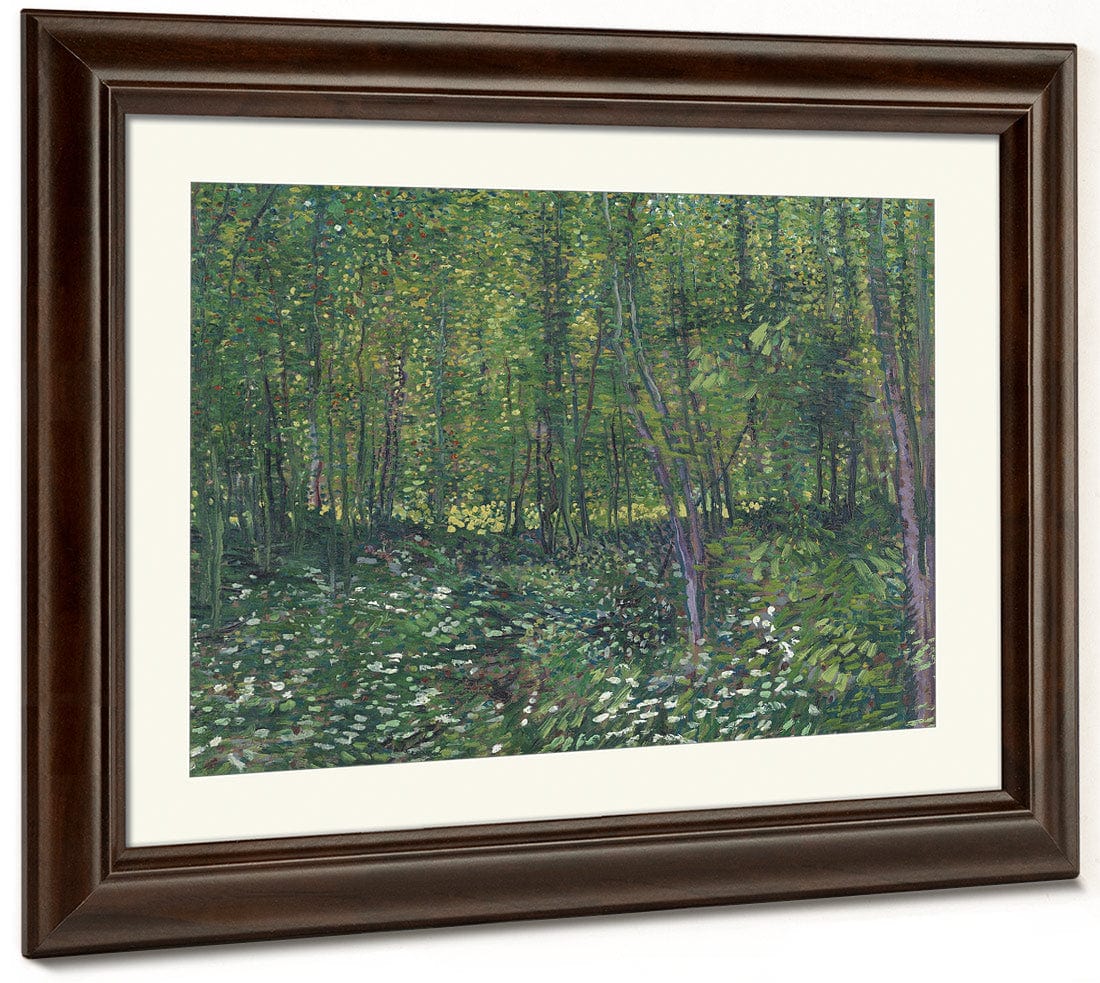 Trees And Undergrowth By Vincent Van Gogh Fine Art Print