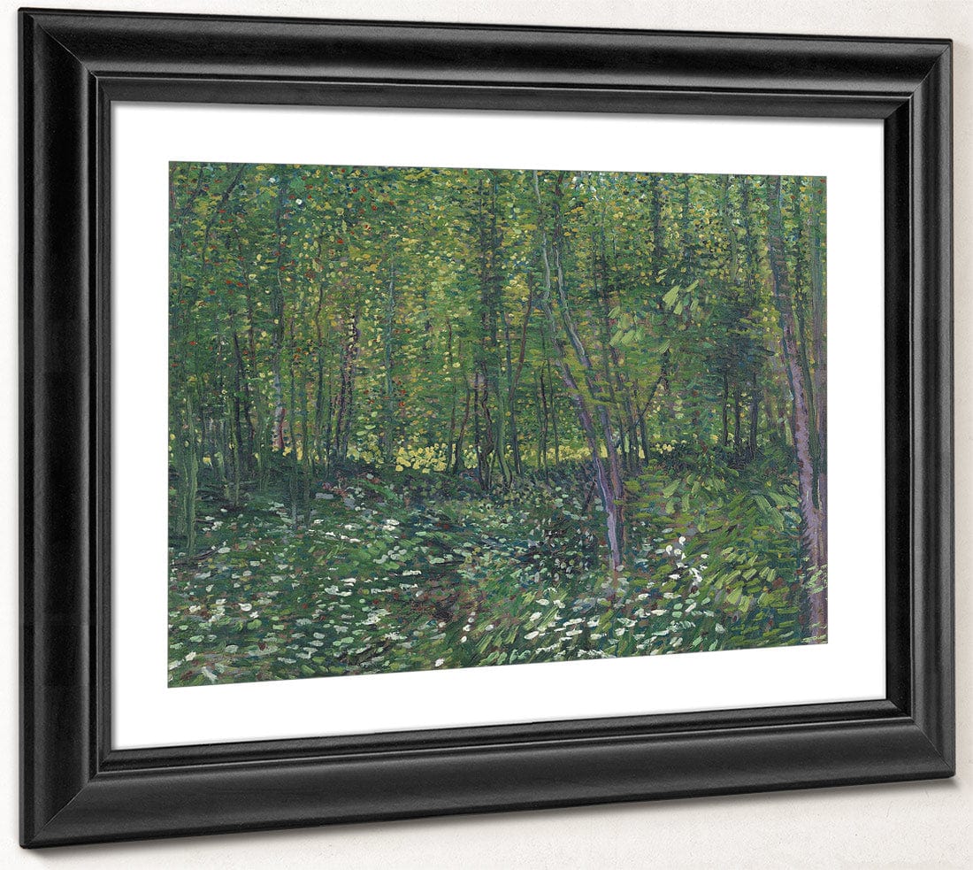 Trees And Undergrowth By Vincent Van Gogh Fine Art Print