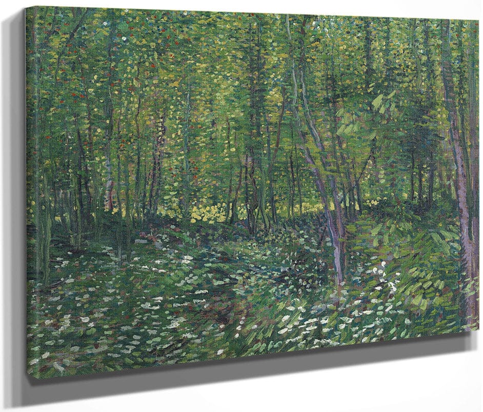 Trees And Undergrowth By Vincent Van Gogh Fine Art Print