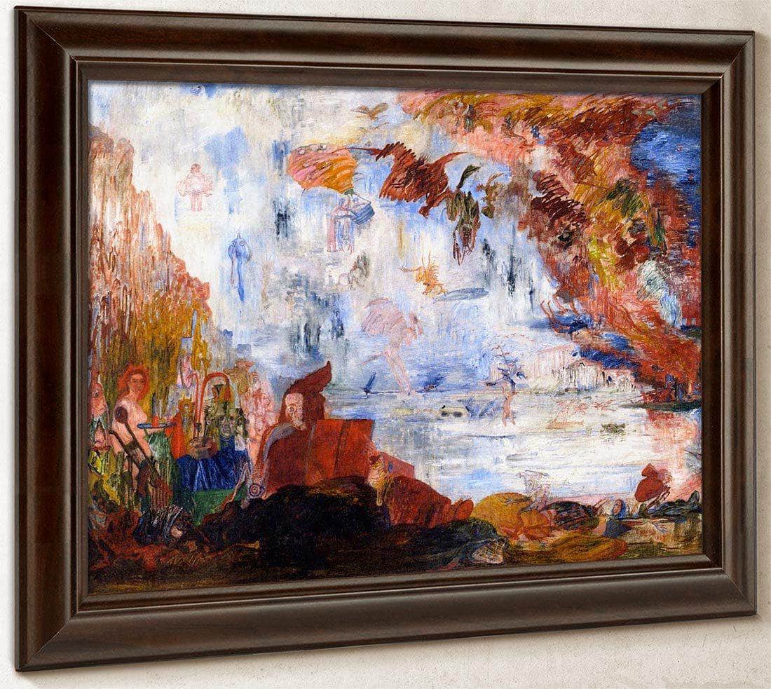 Tribulations Of Saint Anthony By James Ensor Fine Art Print