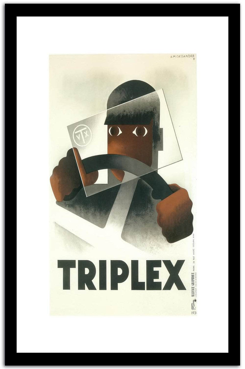 Triplex  Vintage Poster Fine Art Print