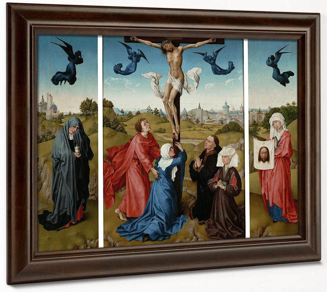 Triptych The Crucifixion 1445 By Rogier Van Der Weyden Fine Art Print