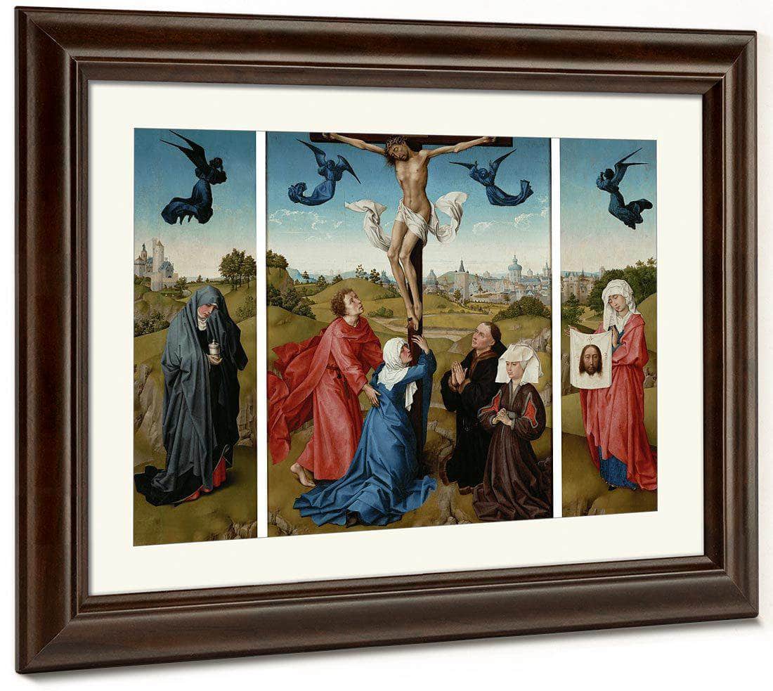 Triptych The Crucifixion 1445 By Rogier Van Der Weyden Fine Art Print
