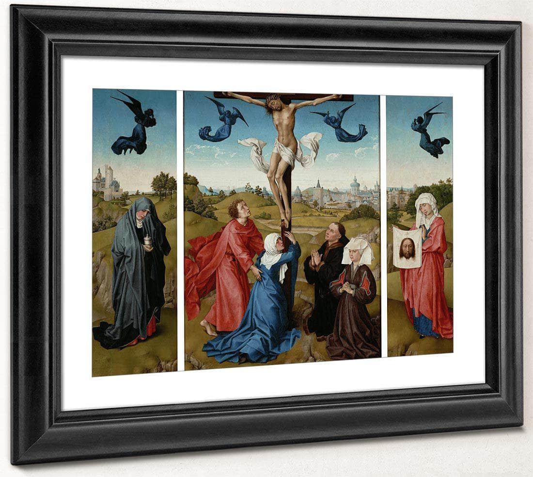 Triptych The Crucifixion 1445 By Rogier Van Der Weyden Fine Art Print