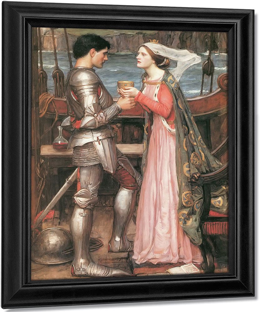 Tristram And Isolde By John Waterhouse Fine Art Print