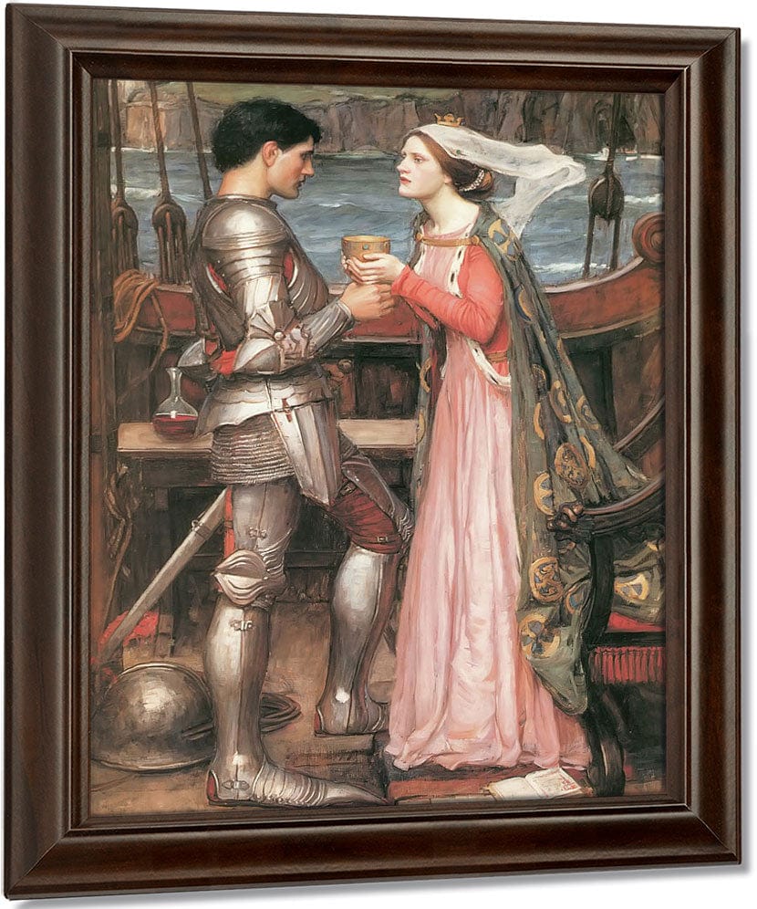Tristram And Isolde By John Waterhouse Fine Art Print