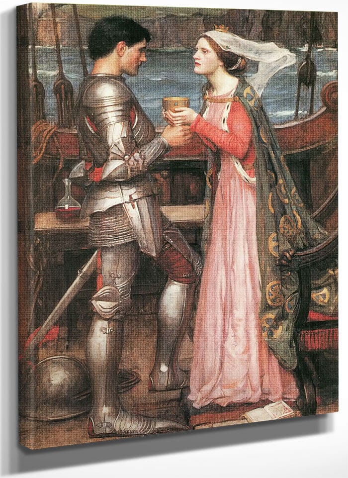 Tristram And Isolde By John Waterhouse Fine Art Print