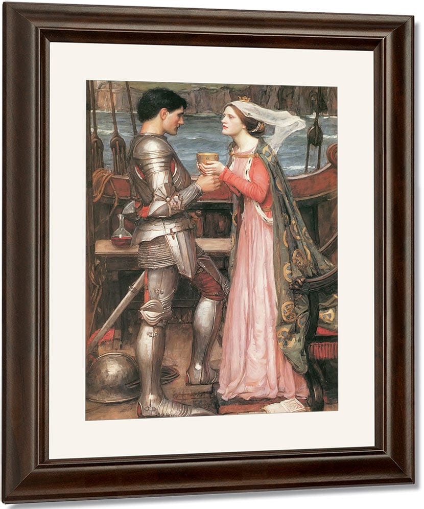 Tristram And Isolde By John Waterhouse Fine Art Print