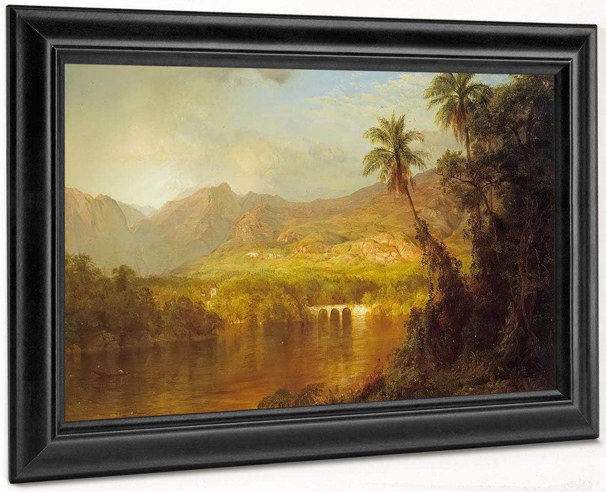 Tropical Scenery By Fredric Edwin Church Fine Art Print