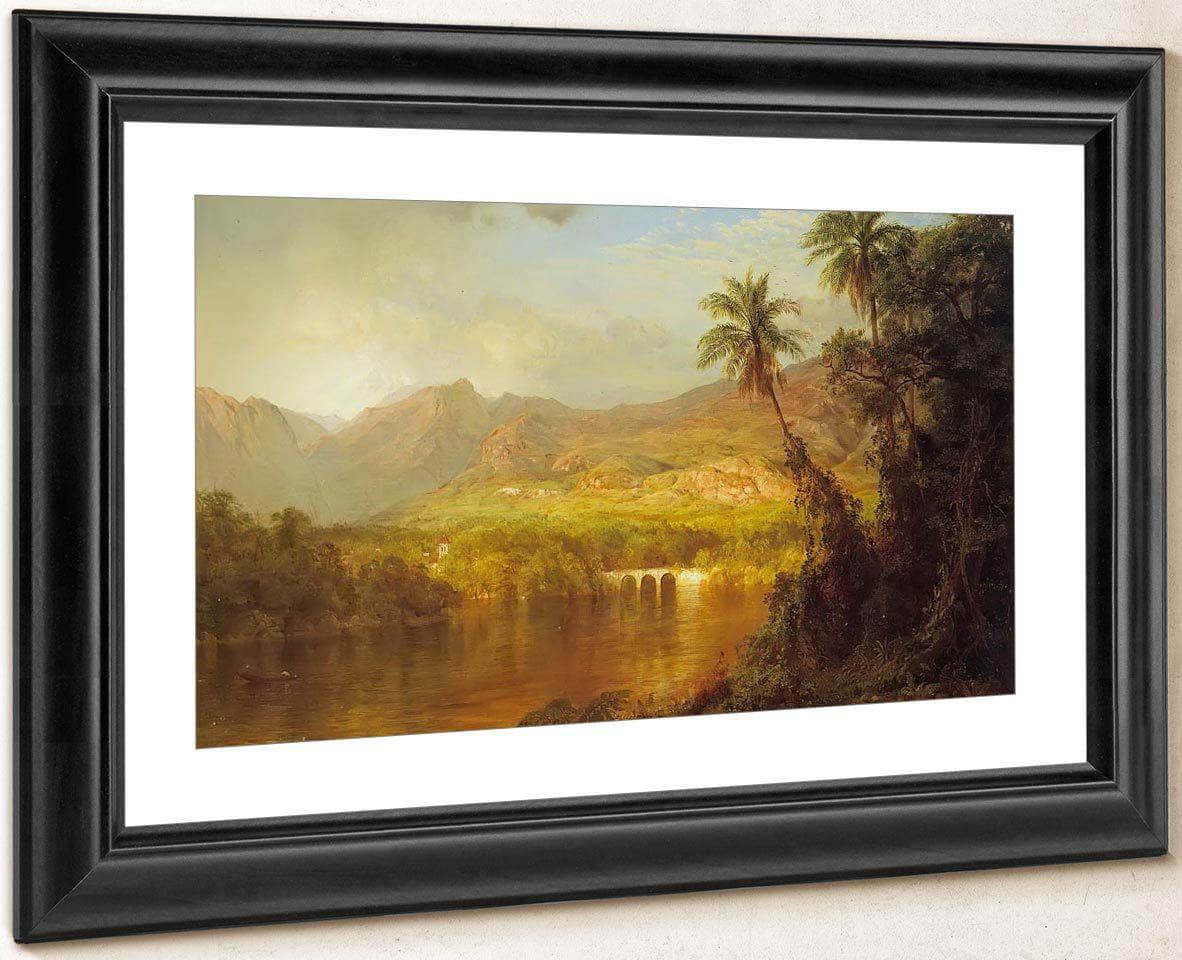 Tropical Scenery By Fredric Edwin Church Fine Art Print