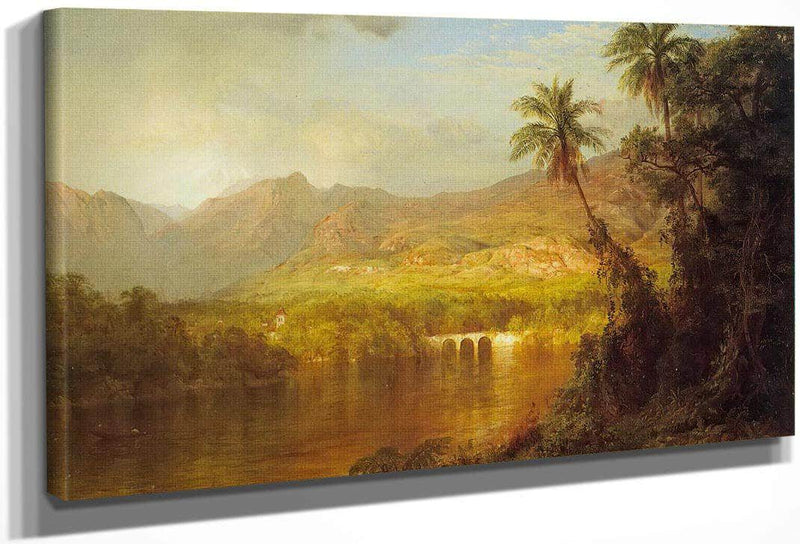 Tropical Scenery By Fredric Edwin Church Fine Art Print