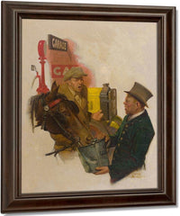 Trouble At The Garage By Leslie Thrasher Fine Art Print