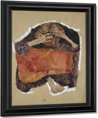 Troubled Woman By Egon Schiele Fine Art Print