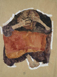 Troubled Woman By Egon Schiele Fine Art Print