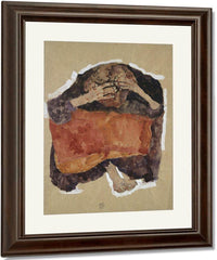 Troubled Woman By Egon Schiele Fine Art Print