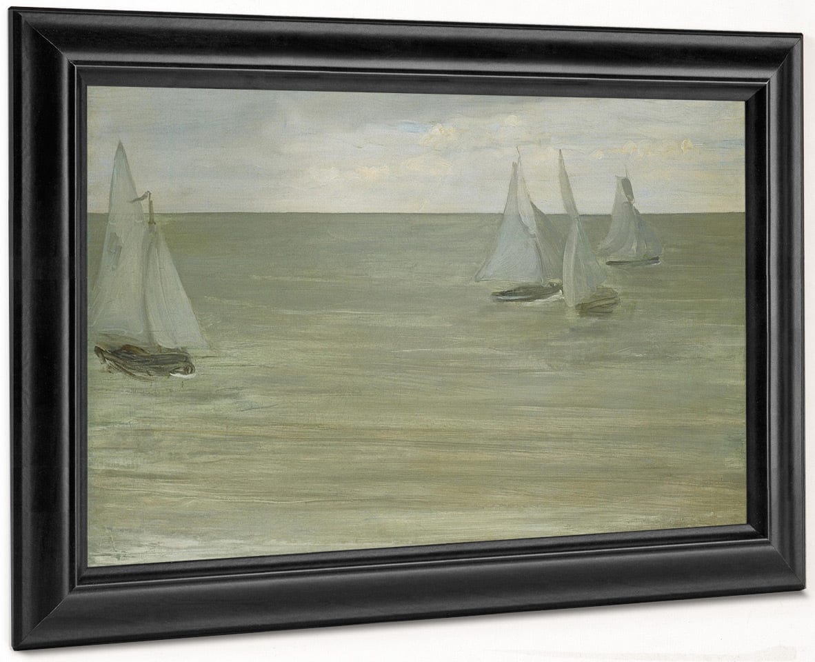 Trouville (Gray And Green, The Silver Sea) By James McNeill Whistler Fine Art Print