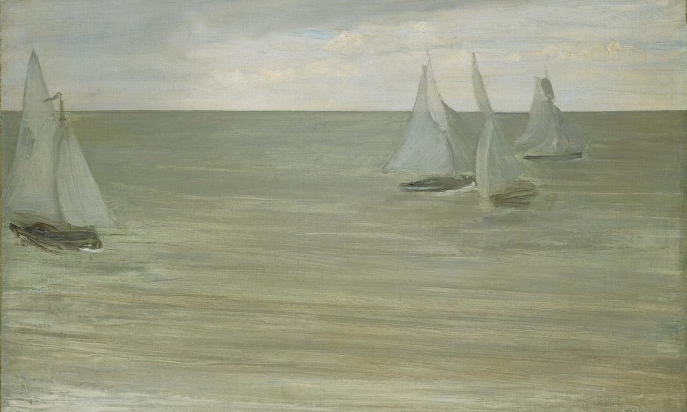 Trouville (Gray And Green, The Silver Sea) By James McNeill Whistler Fine Art Print