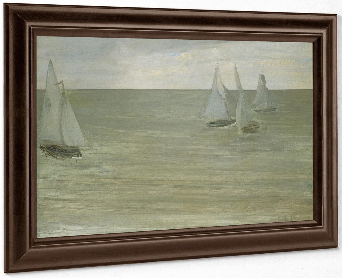 Trouville (Gray And Green, The Silver Sea) By James McNeill Whistler Fine Art Print