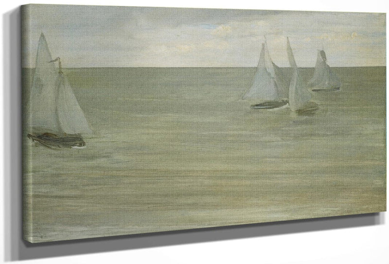 Trouville (Gray And Green, The Silver Sea) By James McNeill Whistler Fine Art Print