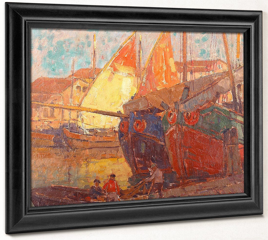 Tuna Boats By Edgar Payne Fine Art Print