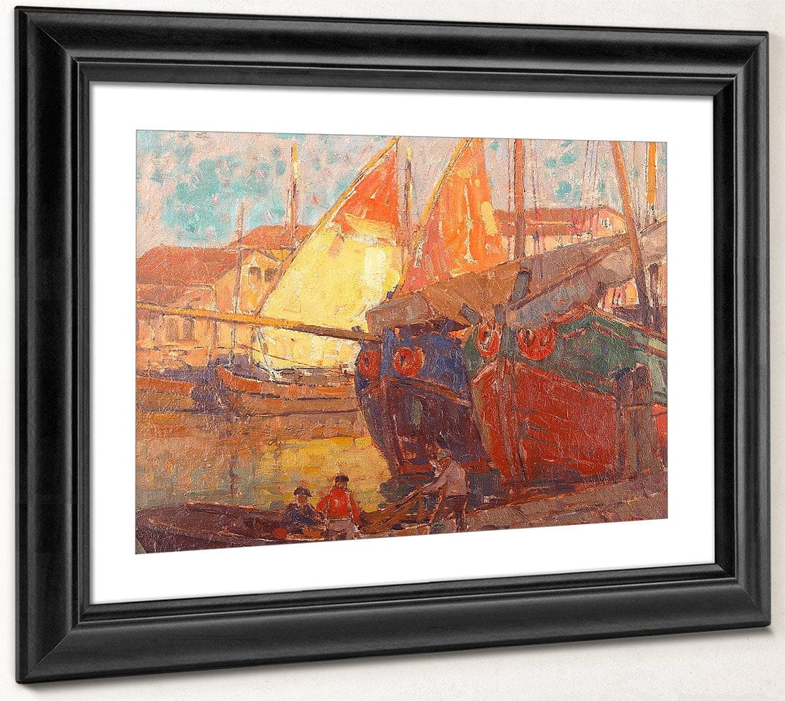 Tuna Boats By Edgar Payne Fine Art Print