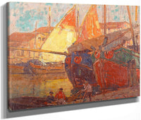 Tuna Boats By Edgar Payne Fine Art Print