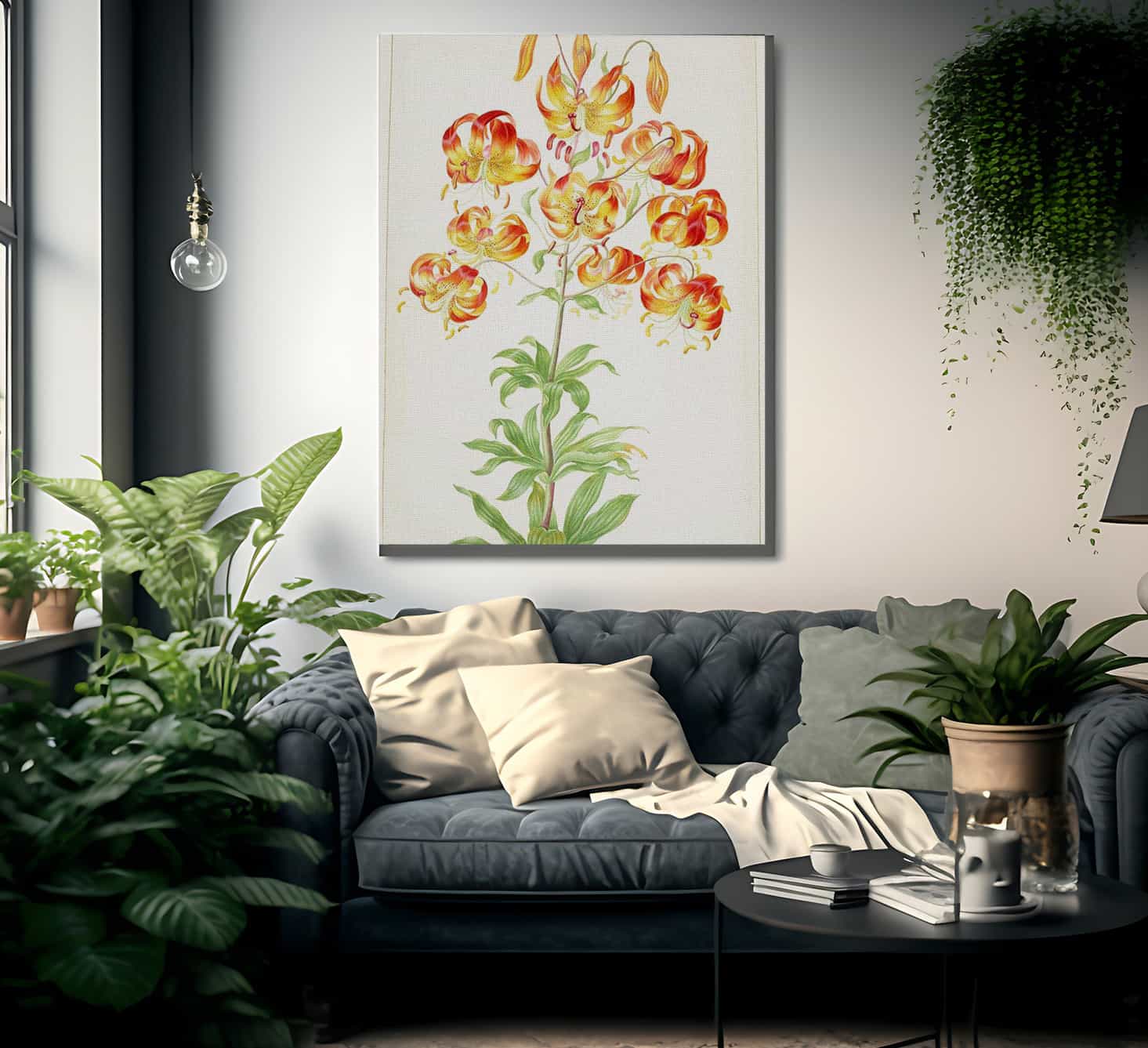 Turk 1039 S Cap Lily 1705 By Maria Sibylla Merian Fine Art Print