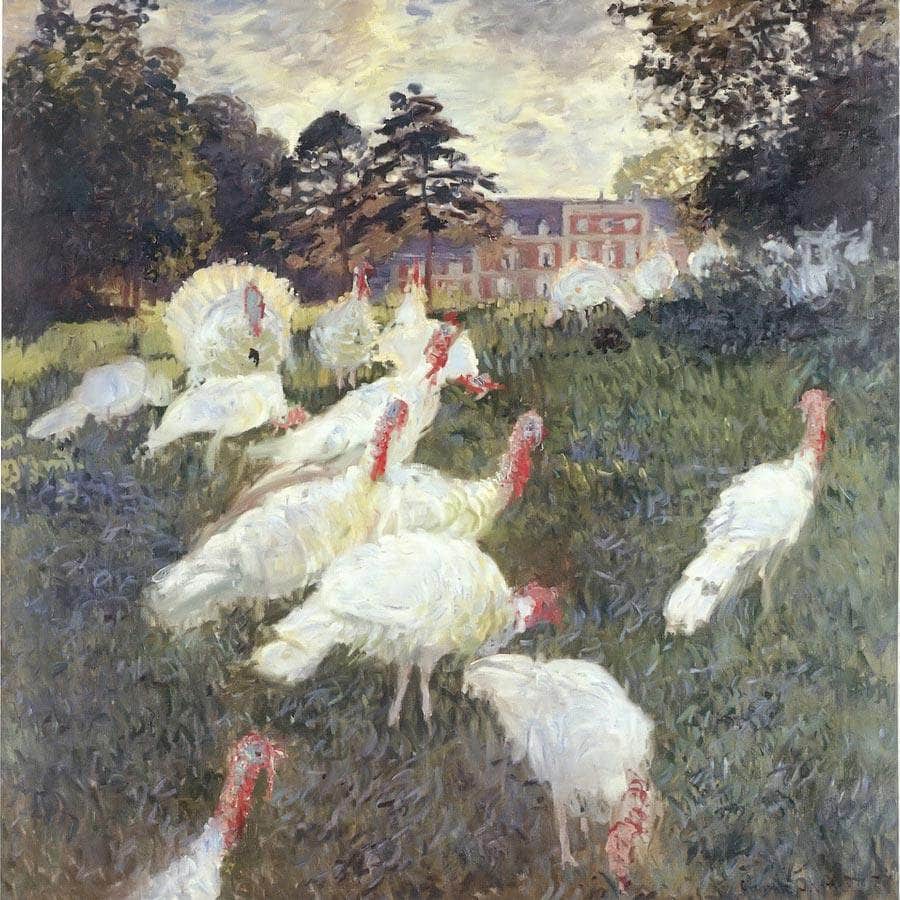 Turkeys By Claude Monet Fine Art Print