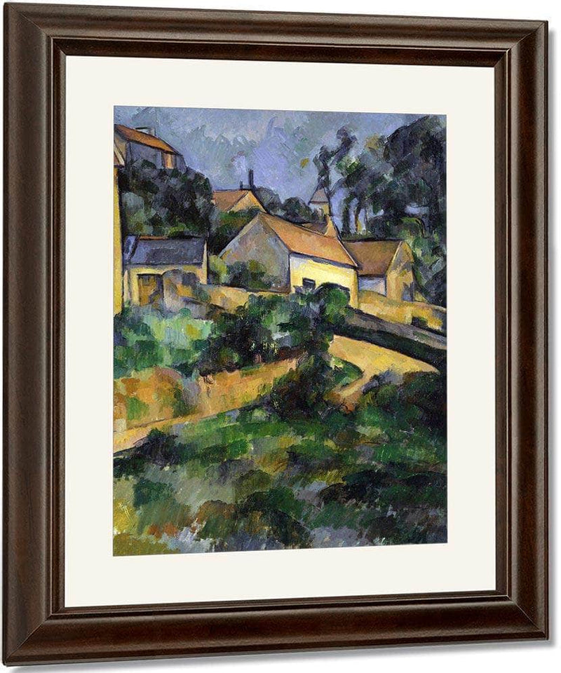 Turning Road At Montgeroult By Cezanne Paul Fine Art Print