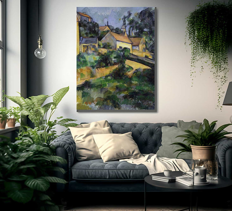 Turning Road At Montgeroult By Cezanne Paul Fine Art Print