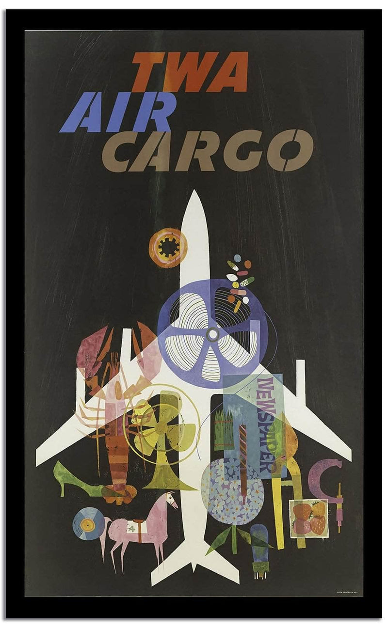 Twa Air Carco  Vintage Poster Fine Art Print