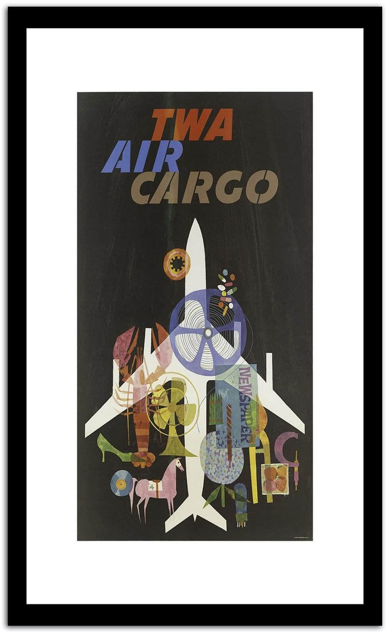 Twa Air Carco  Vintage Poster Fine Art Print