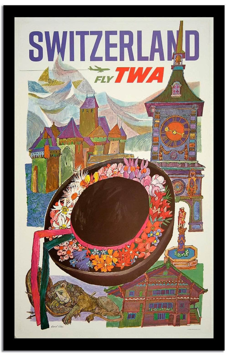 Twa  Vintage Postera Fine Art Print