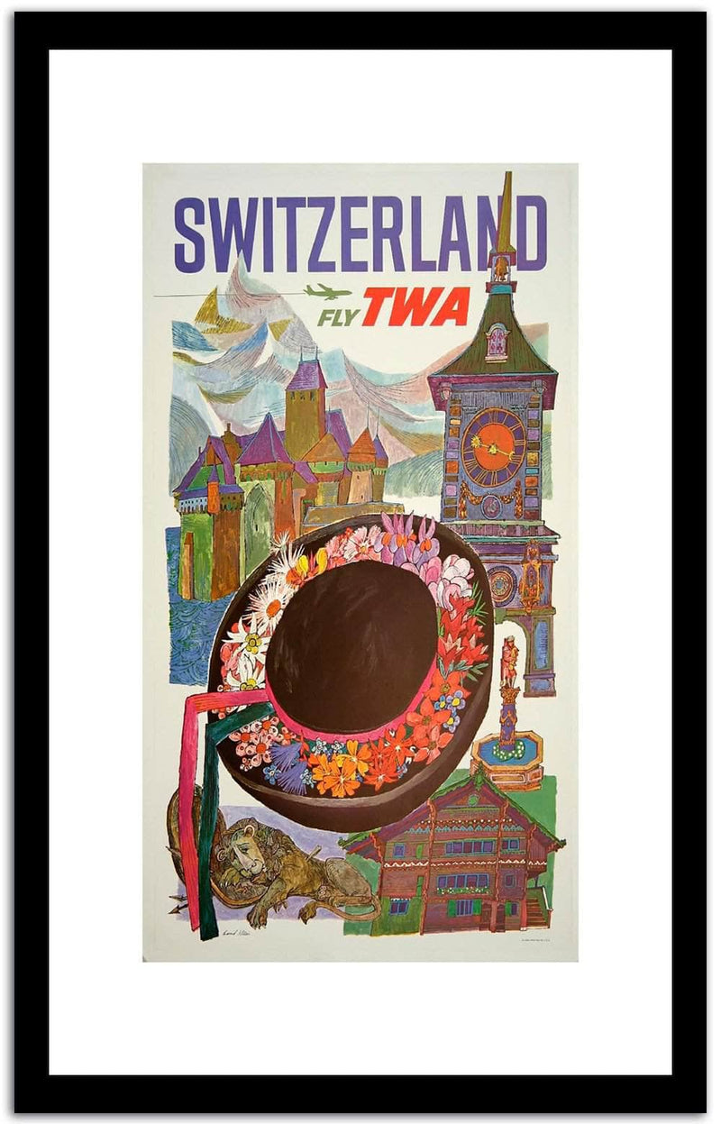 Twa  Vintage Postera Fine Art Print