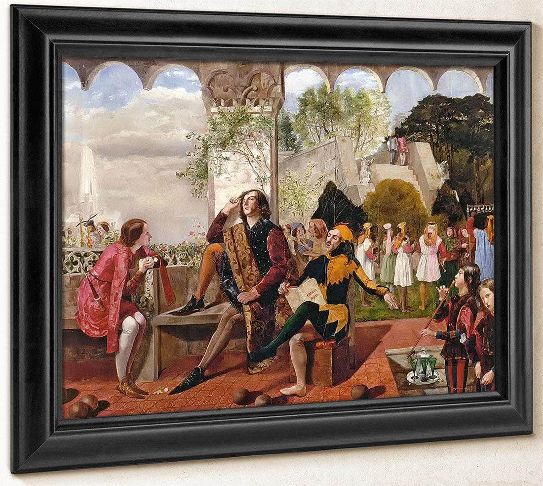 Twelfth Night By Walter Howell Deverell Fine Art Print