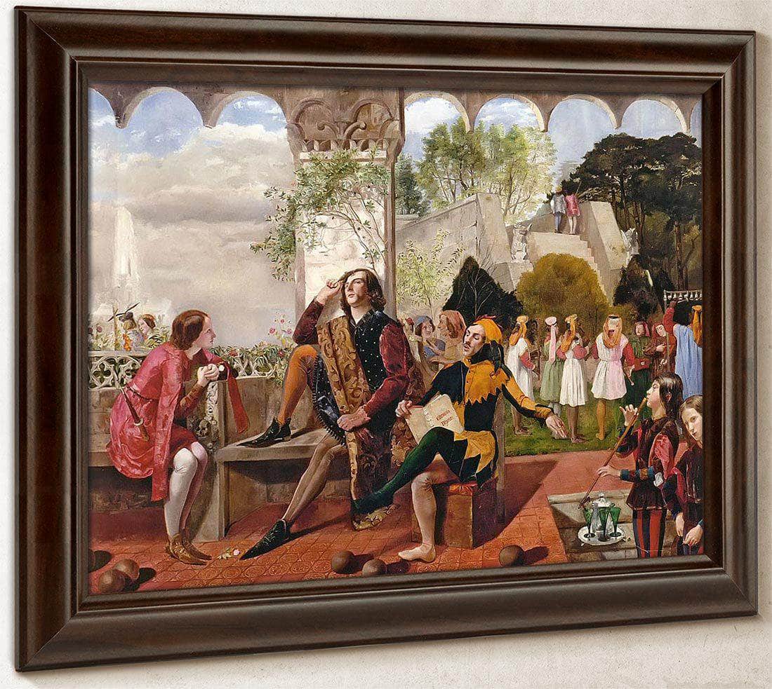 Twelfth Night By Walter Howell Deverell Fine Art Print