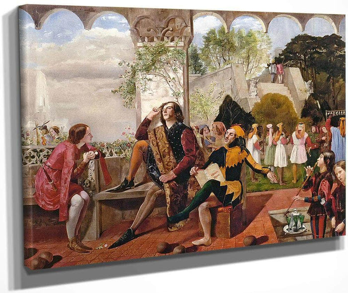 Twelfth Night By Walter Howell Deverell Fine Art Print