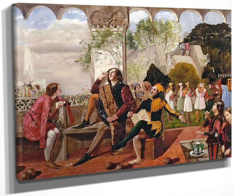 Twelfth Night By Walter Howell Deverell Fine Art Print