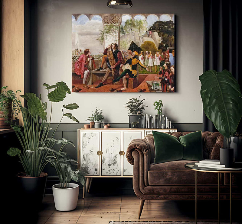 Twelfth Night By Walter Howell Deverell Fine Art Print