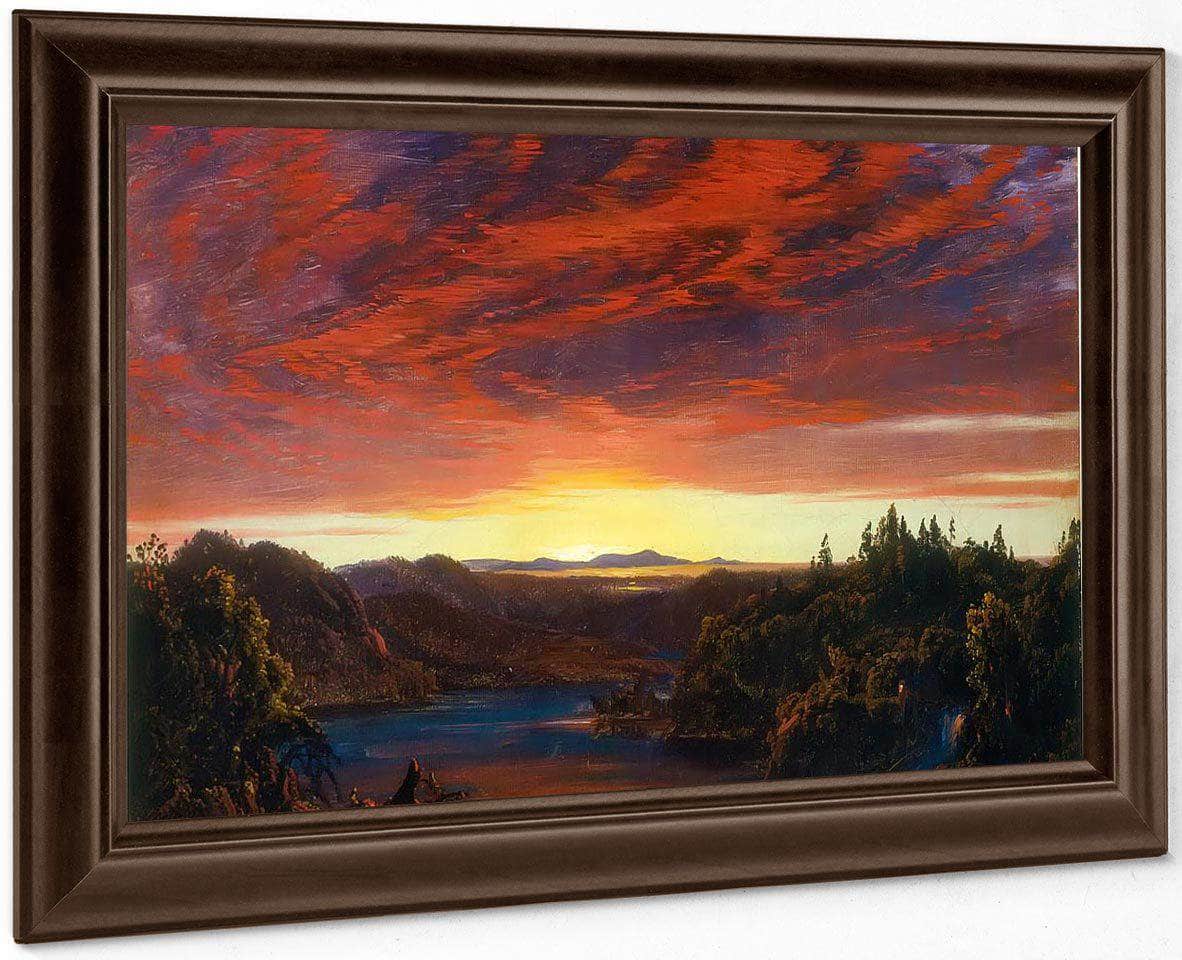 Twilight A Sketch By Frederic Edwin Church Fine Art Print